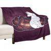 Nine Tails of Space Clouds - Galaxy Kitsune - Throw Blanket Flannels Luxury Camping Soft Beds For Baby Blankets