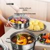 Sanhe 304 Stainless Steel High-Arch Lid Pot