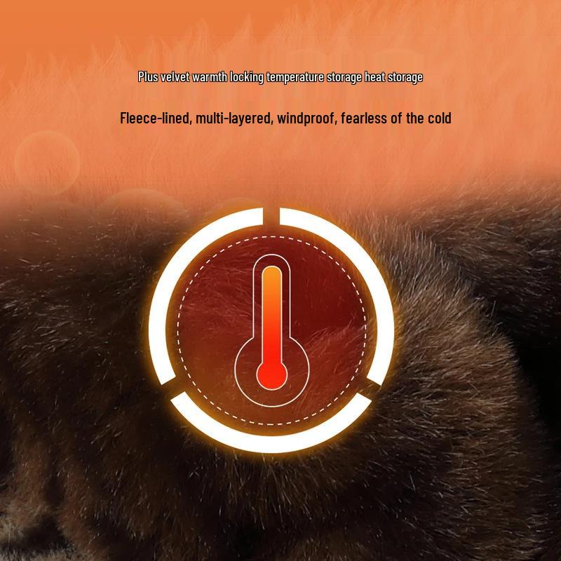 Мужская кожаная куртка Pierre Cardin 2025 с воротником-стойкой - Повседневная, Универсальная, Теплая, С подкладкой из бархата для мужчин среднего возраста