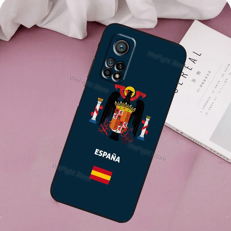 Spanish Passport Flag Case For POCO X3 Pro M3 M4 X3 GT F3 Phone Cover For Xiaomi 10T 11T Pro Mi 11 Lite