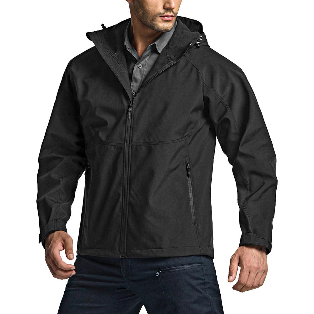 Легкая функциональная outdoor куртка Cqr из эластичного софтшелла с флисовой подкладкой и капюшоном