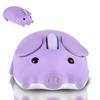 Cute, Quiet, 2.4GHz Wireless Bluetooth Mouse In a Piglet Design. Connects To Two Devices Simultaneously. Cordless with USB Receiver. Compatible with