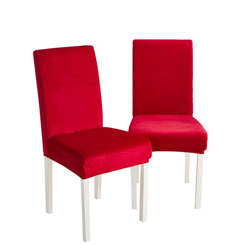 Чехол на стул из бархата Silver Fox, эластичный, однотонный, цельный, для офиса, отеля, ресторана, домашнего офиса
