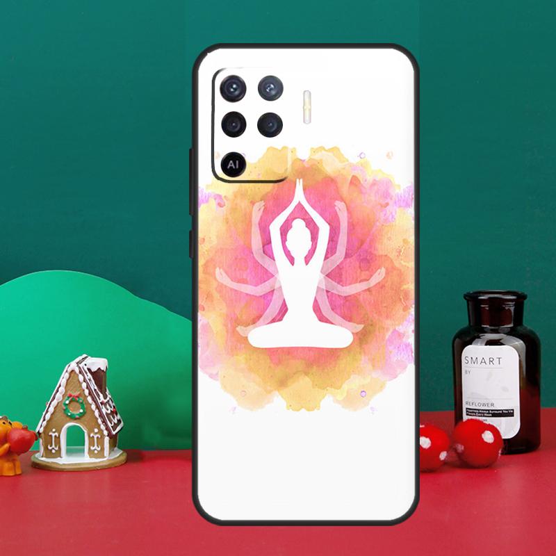 Чехол с дизайном мандалы Йога Ом Намасте для Oppo A16 A76 A96 A17 A60 A40 A80 A98 A58 A78 A18 A38 A57 A74 A54 A94 A15 A5 A6 Pro