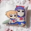Милая наволочка с изображением персонажей аниме Pop Team Epic, двусторонняя, премиум-класса, для комфорта – дизайн «два в одном» для любой комнаты и салона автомобиля.
