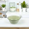 Vintage Enamel Bowl 15.5Cm Retro Soup Noodle Serving Mixing Basin For Kitchen Dining Asian Ramen Hotpot Wear Resistant