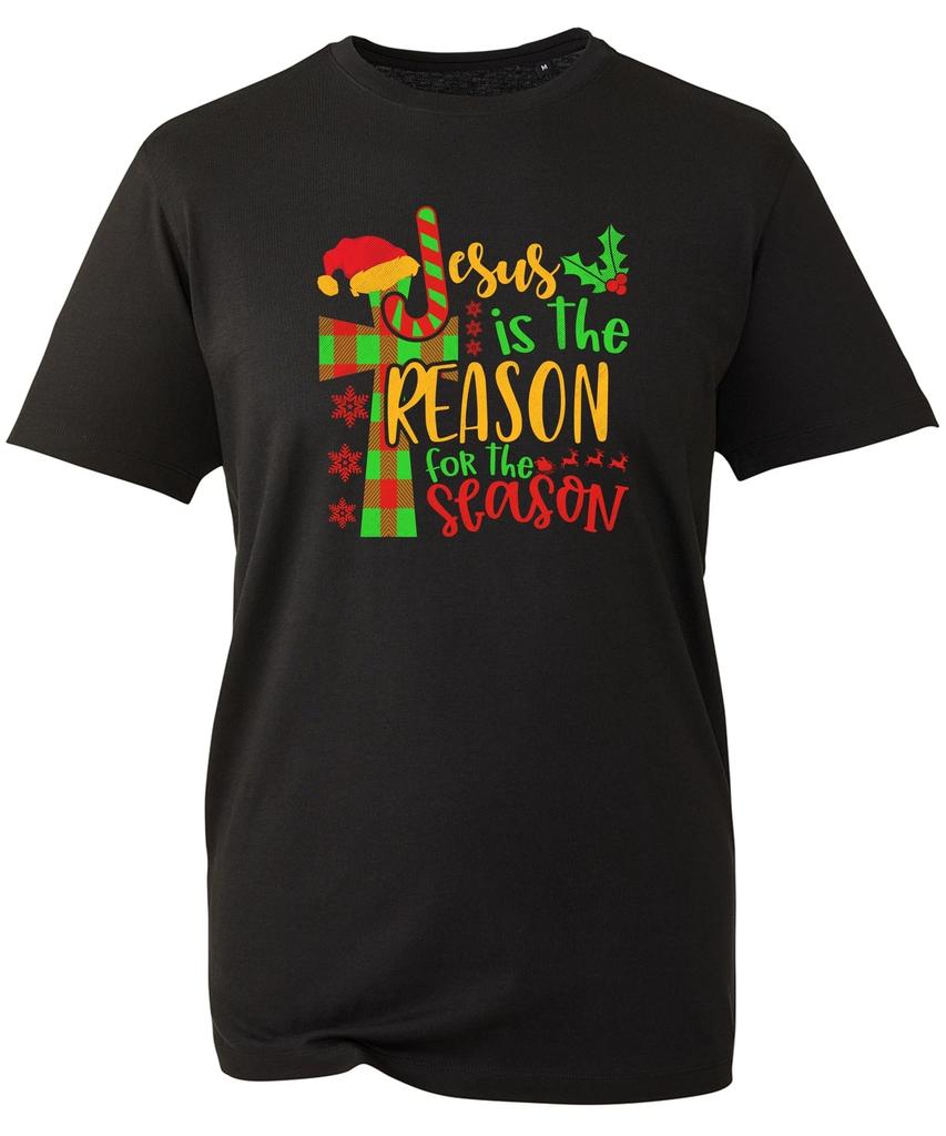 Jesus Is The Reason For The Season T Shirt Merry Christmas Faith Love Holiday