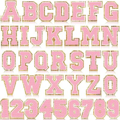 Рычащее Небо Шенилл Вышитая Английская Буква Термонаклейка, 8см