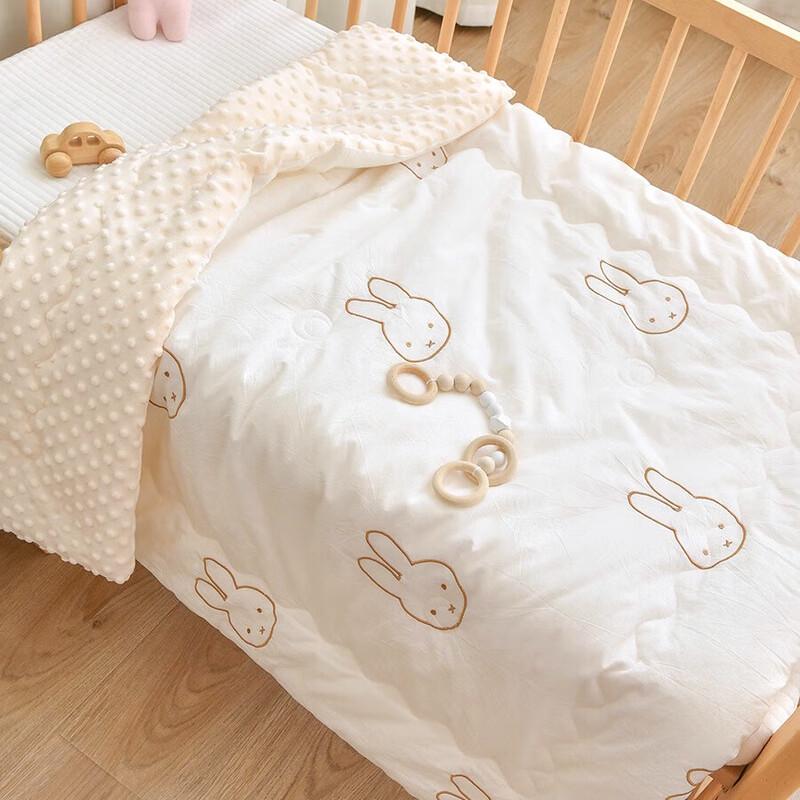 Mling Baby Soothing Plush Dot Quilt