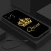 N94 Queen King Crown с ремешком Силиконовые чехлы для телефонов с прямым краем для Xiaomi Poco X5 F6 Redmi Note 13 Pro 12C Realme C55 Противоударный чехол Huawei