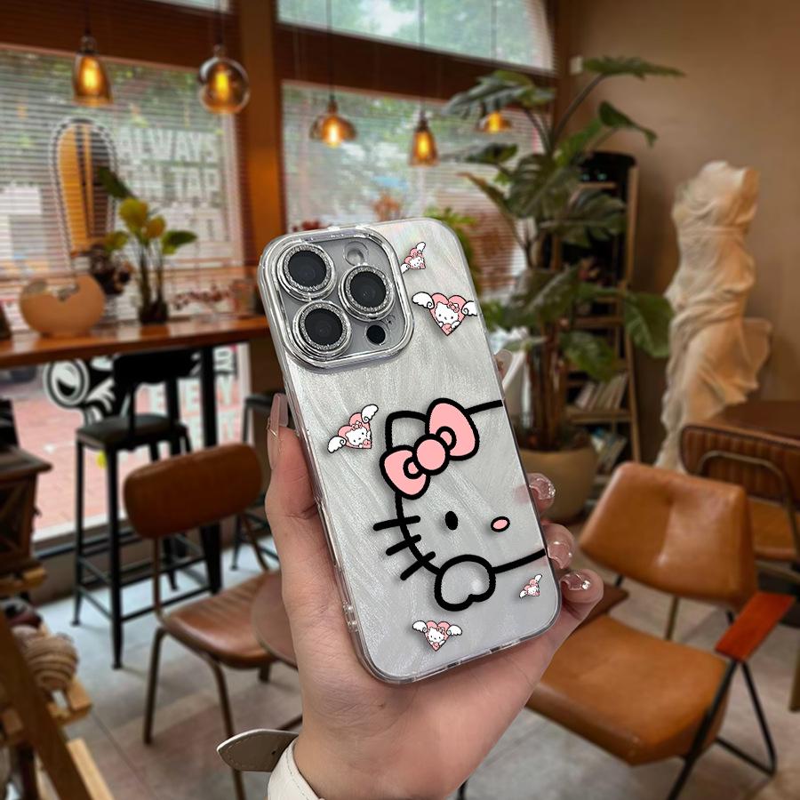 Серебряный чехол для телефона Sanrio Hello Kitty для Apple 12