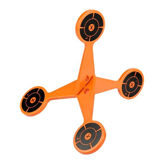 1/2/4Pcs Spinning Shoot Target 2/4MM Regular Thickened Rolling Shoot Practice Target Automatic Flip Quick Reset High Caliber Target Accessories