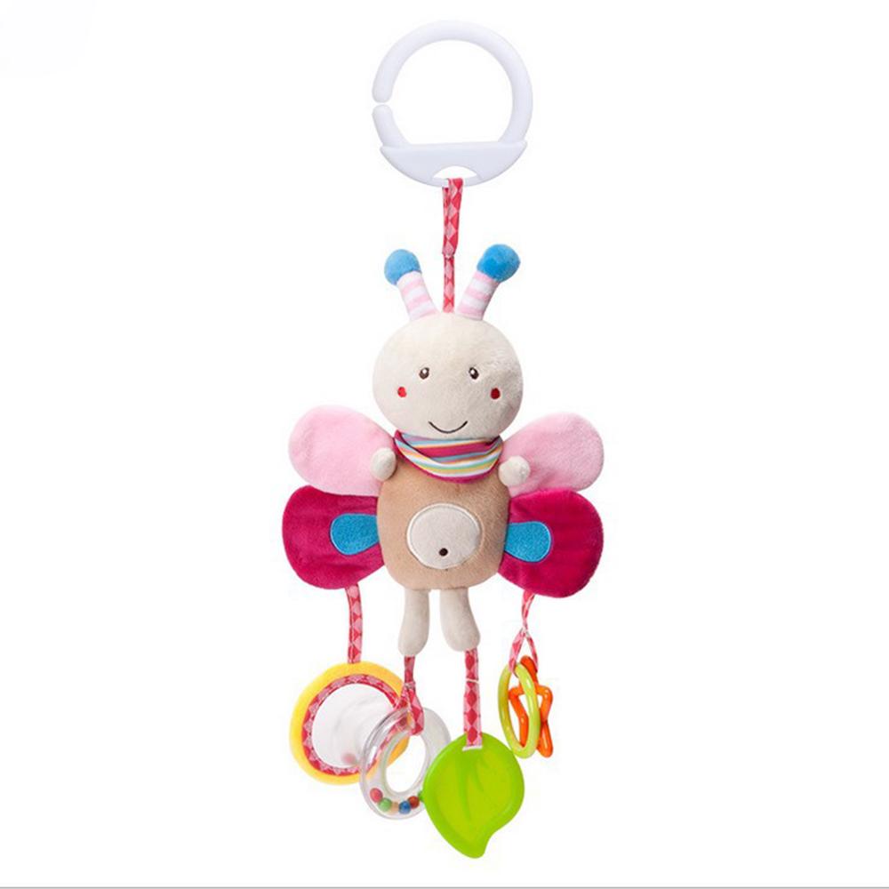 Stuffed Animals Baby Toys Rattles Music Mobile Doll Bed Bell Infant Stroller Hand Bells Plush Toy