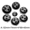 YAMHS1 For BMW New 2025 7pcs Car Front Emblem Rear Badge Wheel Hub Cap Sticker for E46 E90 E60 F10 F11 F20 F30 F34 F01 G20 G21 G31 G38 