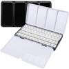 Empty Metal Watercolor Tin Palette Box With 11/11pcs Detachable Empty Watercolor Half Pans For DIY Travel Watercolor Palette