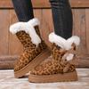 Внешняя торговля большой размер бант зимние сапоги новые зимние трансграничные повседневные толстоподошвенные набивные утолщенные теплые хлопковые сапоги