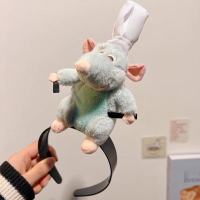 Мультяшная милая плюшевая кукла-повязка на голову Рататуй повязка на голову шпилька для волос женский головной убор для девочек аксессуары подарок