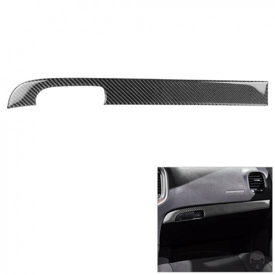 Carbon Fiber Interior Passenger Dashboard Cover Trim For Dodge Charger 2011-2014