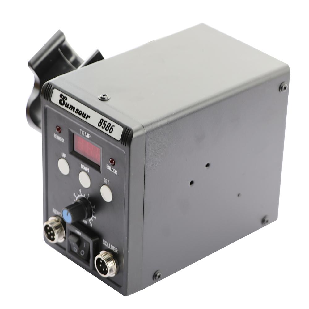 SMD BGA Rework Desoldering Solder Station 8586 110V / 220V 760W ESD Soldering Iron Hot Air Heat Gun For Welding Repair Tools Kit