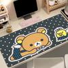 Мультяшная R-Rilakkuma Коврик для мыши Большой Милый Нескользящий Заблокированный Край Настольный Коврик для Компьютерного Стола Клавиатура Мышь Офисный Геймер Студент