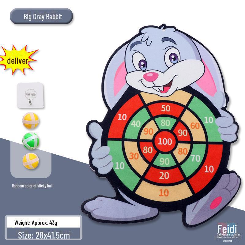Interactive Children's Sticky Ball Dartboard for Indoor and Outdoor Use, Educational Toy for Parents and Kids.