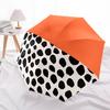 1pc Dots Orange Automatic Open/Close Umbrella - Compact Travel Umbrella with 8-Rib Durable Frame, Lightweight & Portable Design z54