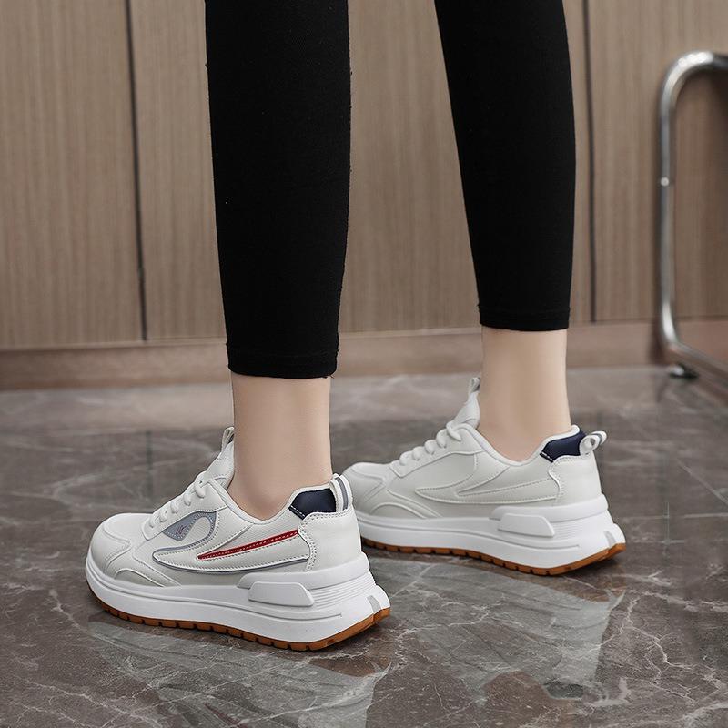 Fashion New 2024 Spring Breathable Casual Women Shoes Summer Sneakers Women Thick Bottom Height Increasing Walking Sports Running Shoes