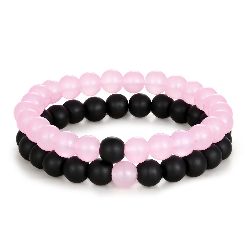 2pcs/set Distance Bracelet Crown Beads Charm Natural Stone Bracelets for Women Men Couples friendship bracelets Jewelry Gifts