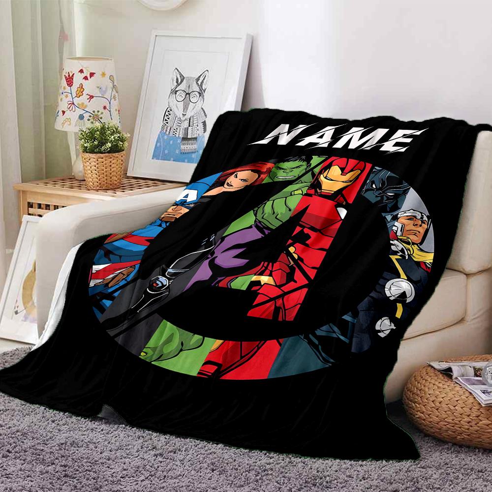 Custom Name Deadpool Wolverine blanket for Couch & Bed, Plush Cozy Fuzzy Blanket Super Soft & Warm Blankets for Fall and Winter. 090823