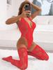 High Elasticity Bodysuit Teddy Lingerie Set Full Body Lace Body Stocking Sexy Leotard Fishnet Tights Large Size Stockings Attractive Underwear