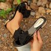 Fashion Women Flats Slippers Luxury Outdoor Shoes Women Summer Fashion Bow Tie Sandals Casual Beach Slippers Lightweight Slides Women