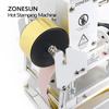 ZONESUN ZS-100B Двухцелевая машина для горячего тиснения фольгой Ручная машина для бронзирования Для ПВХ-карт Кожи Карандашей Бумаги Машина для тиснения