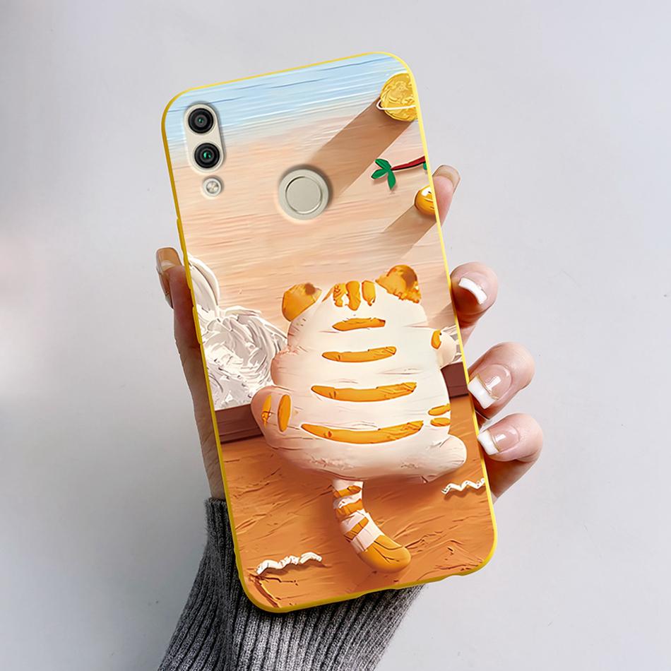 Для чехла Huawei Honor 8X Honor8X JSN-L22 JSN-L21 Чехол для телефона с мишкой Мягкая ТПУ крышка Funda Для Honor 8C BKK-L21 BKK-LX1 Honor8C Capa