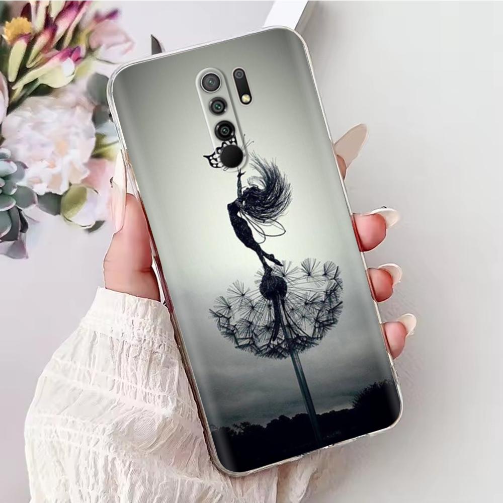 Чехол для телефона для Xiaomi Redmi 9 Чехол Мягкий ТПУ Силиконовая Задняя крышка для Xiaomi Redmi 9 Redmi9 Чехол Прозрачный Бампер Чехол Fundas
