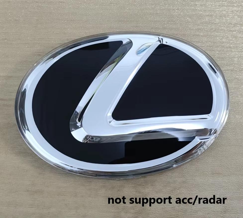 Front Grille Emblem + Rear Trunk Badge for Lexus CT200h IS ES NX RX UX GX GS F Sport No ACC Radar Logo Replacement Sticker PO8