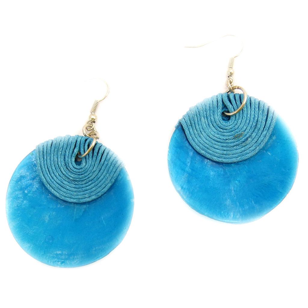 Les Trésors De Lily [L5191] - Дизайнерские серьги с бирюзой «Килиманджаро»