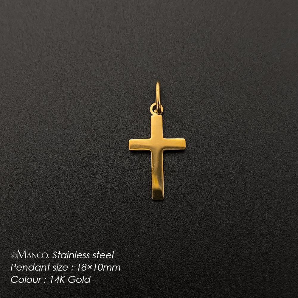 eManco Stainless Steel Micro Zirconia Cross Charms Making Women's DIY Bracelet Necklace Jewelry Accessories 48 Hour