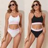 Женский бикини с высокой талией и разрезом 2026 - Сексуальный консервативный купальник