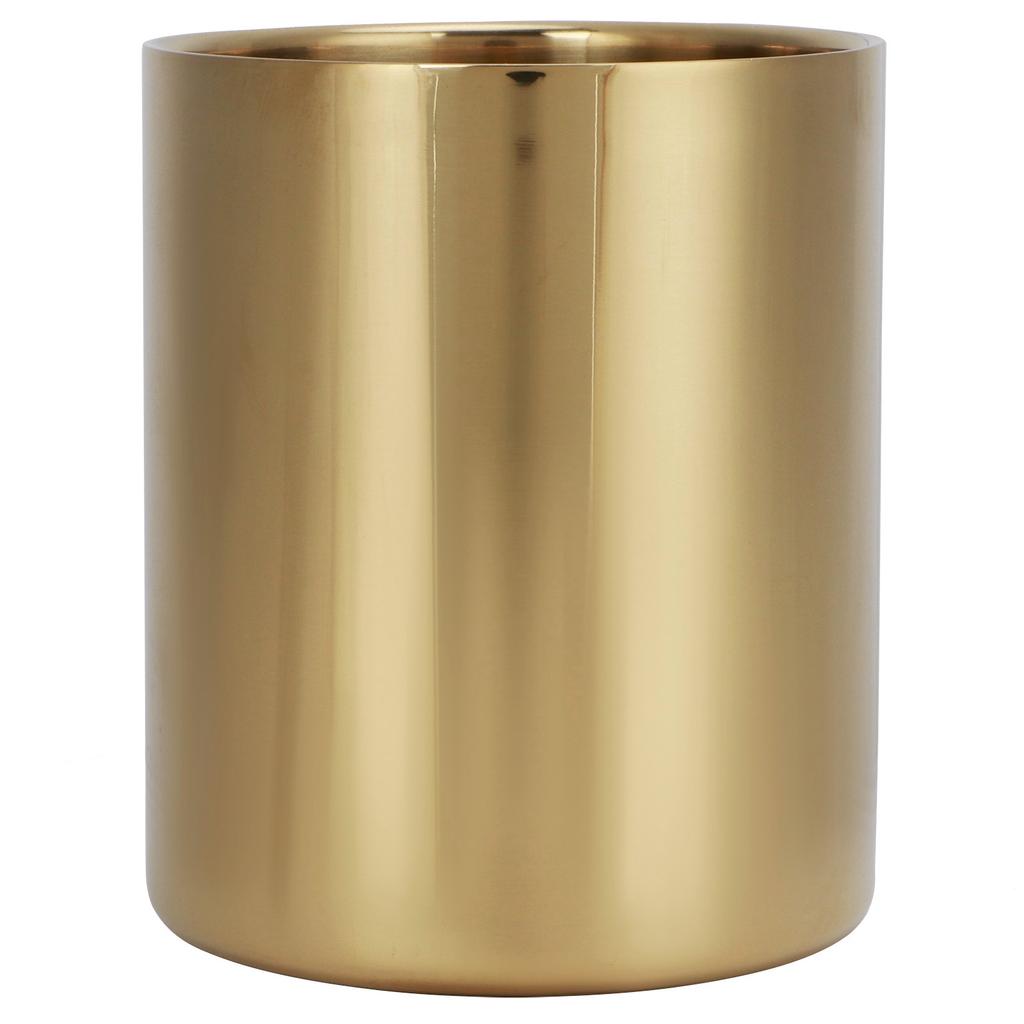 Подставка для карандашей из нержавеющей стали, настольный органайзер, вазы для цветов, контейнер для ручек и кистей для макияжа