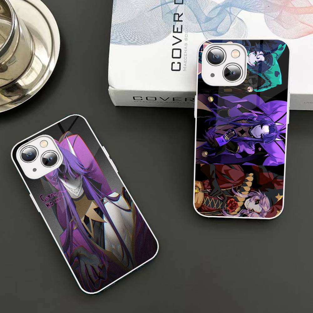 Чехол из закаленного стекла The Freak Circus Pierrot Game для iPhone 14 13 12 Mini 11 Pro XS Max X XR 14 Plus