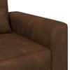 Armchair Brown Faux Suede