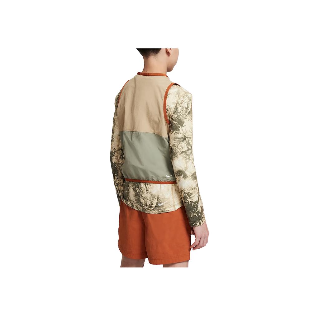 Nike Жилет Ss25 ACG Многокарманный Удобный Свободный Универсальный Мужской Жилет Абрикосово-Чайный Светло-Военно-Зеленый Темно-Красно-Коричневый HJ0676-297