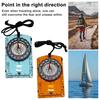 Уличный компас с увеличительным стеклом, линейкой, шкалой, многофункциональный, для кемпинга, пеших походов, туризма, выживания, ориентирования, навигационный инструмент