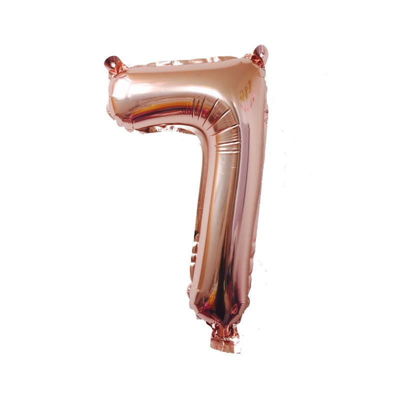 32-Inch US Number Birthday Party Balloons - Individual Aluminum Film