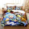 Аниме KonoSuba Комплект постельного белья для спальни Мягкие современные покрывала Удобные детские и взрослые мягкие пододеяльники Удобные чехлы для одеял и наволочки