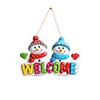 Рождественский Снеговик Кукла Украшение Деревянная Счастливого Рождества Деревянная Табличка Подвеска на Рождественскую Елку