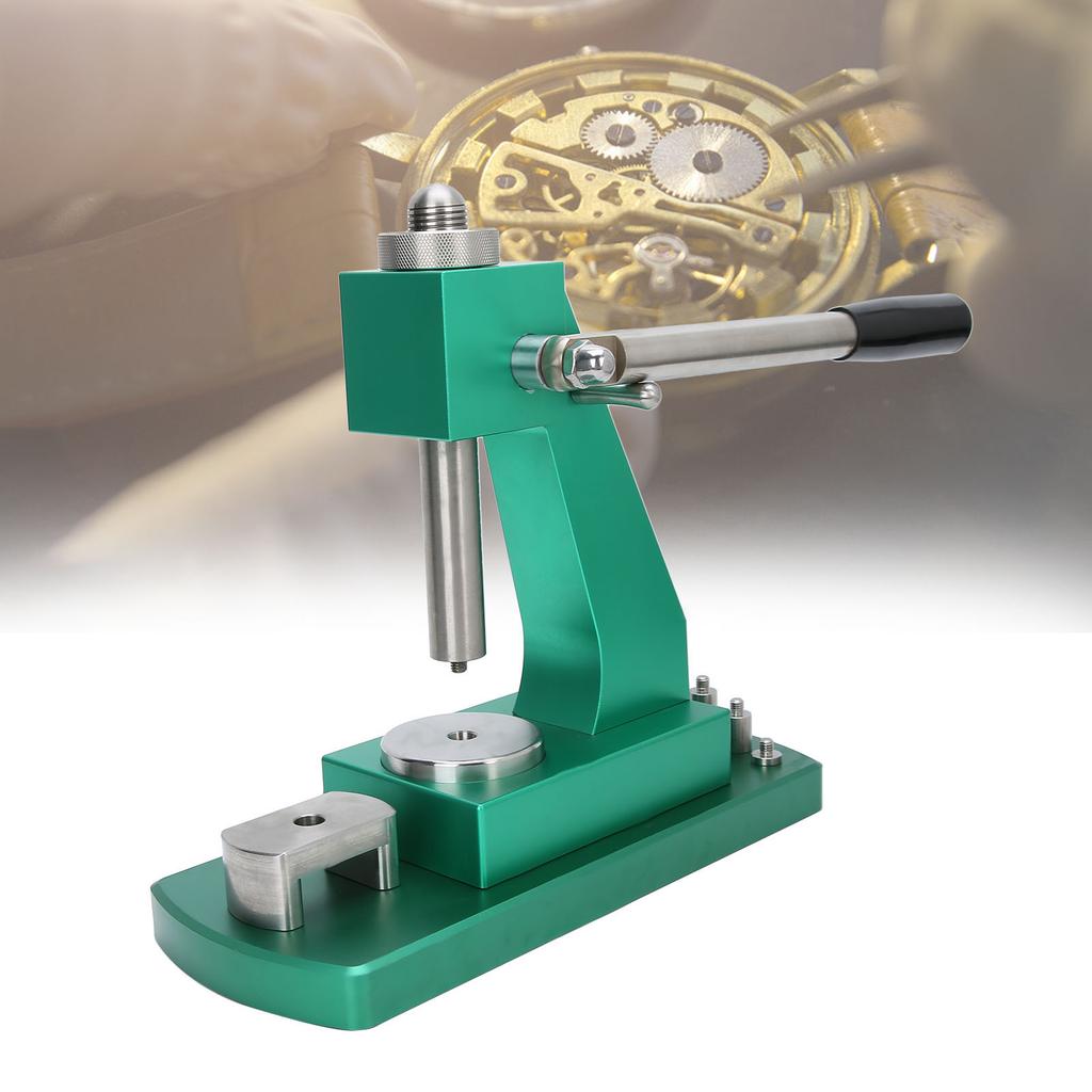 Машина для укупорки часов Машина для прессования задней крышки корпуса часов Инструмент для ремонта Аксессуары для зеленой машины