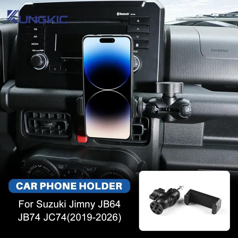 Для Suzuki Jimny JB64 JB74 JC74 2019 2020 2021 2022 2023 2024 2025 2026 Автомобильный держатель для телефона на приборную панель, вентиляционное отверстие, кронштейн для навигации.