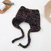 Soft girl cute super cute strap knitted ear hat autumn and winter versatile student warm bag head wool hat woman
