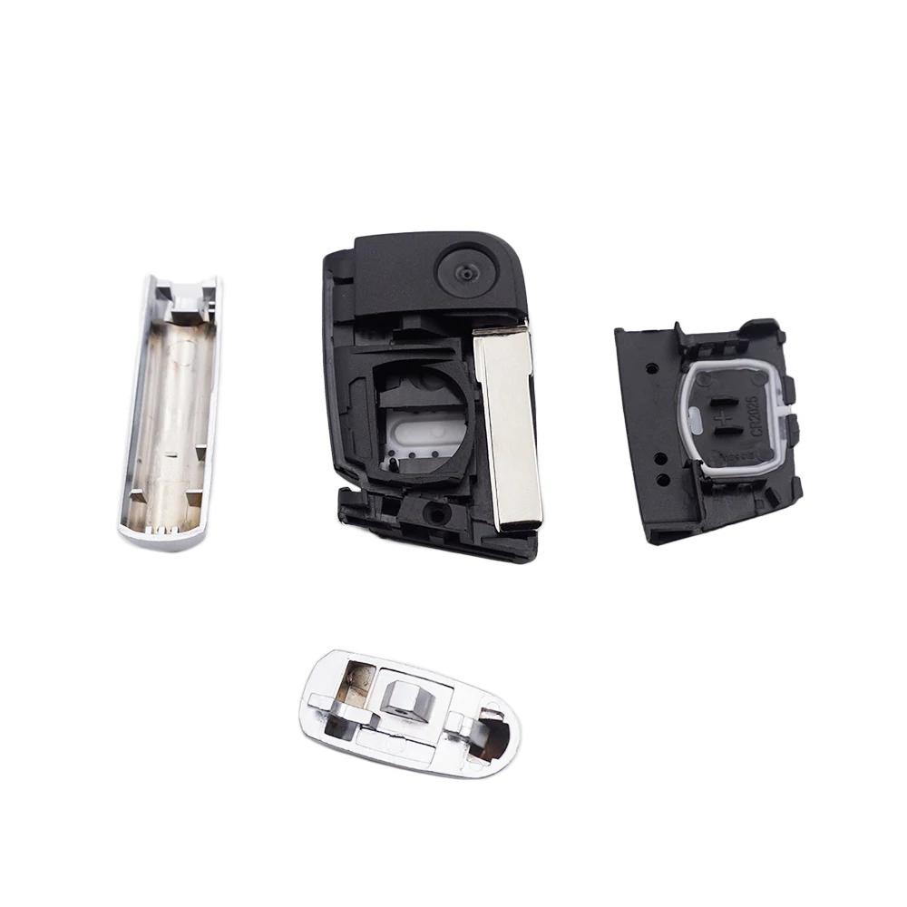 Cocolockey Чехол для выкидного ключа с пультом для Vw Polo Golf7 Mk7 Tiguan Для Skoda Octavia Kodiaq Karoq Для Seat Ateca Автомобильные аксессуары